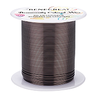 BENECREAT Copper Wire, for Wire Wrapped Jewelry Making, Gunmetal, 20 Gauge, 0.8mm; about 30m/roll