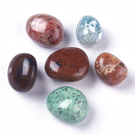 ARRICRAFT Natural Mixed Gemstone Beads, No Hole/Undrilled, Nuggets, 25.7~32x17.6~28.6x16.8~18.5mm