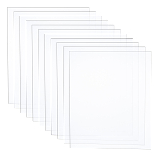 Olycraft PMMA Silce, Moisture-proof Board, Rectangle, Clear, 30x25x0.04cm