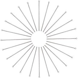 UNICRAFTALE 100pcs about 52.5mm Long Bar Pendant Stainless Steel Pendants 1.5mm Small Hole Pendants Metal Material for Women Men DIY Necklace Jewelry Making