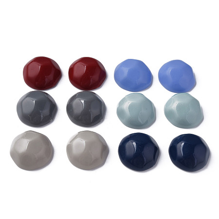 Honeyhandy Opaque Acrylic Beads, Nuggets, Mixed Color, 15.5x14x11mm, Hole: 1.8mm, about 380pcs/500g