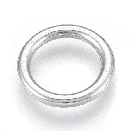 Honeyhandy 304 Stainless Steel Linking Rings, Ring, Stainless Steel Color, 19x2mm