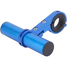 GORGECRAFT Cycling Handlebar Extension Bike Handlebar Extender Bicycle Aluminum Alloy Bracket with Allen Key Wrench for Bike Mounts GPS Service Headlights (Blue)