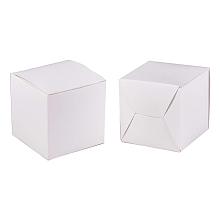 BENECREAT 60PCS Gift Boxes White Paper Boxes Party Favor Boxes 2 x 2 x 2 Inches with Lids for Gift Wrapping, Wedding Party Favors