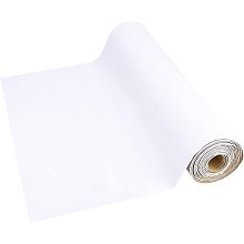 BENECREAT 15.7" x 118" White Self Adhesive Velvet Flocking Sheet Velvet Fabric Drawer Liner for Jewelry Decoration 0.6mm Thickness