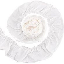 FINGERINSPIRE 4 Yards White Cotton Pleated Ribbon 3.35 inch Wide Ruffled Wave Edge Ribbon Pleated Trimming Lace for Wedding Girl Dress Gown Doll Decoration Clothes Accessories