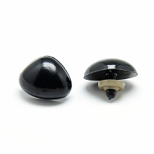 Honeyhandy Craft Plastic Doll Noses, Safety Noses, Black, 6x8mm, Pin: 3mm