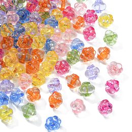 Honeyhandy Transparent Acrylic Beads, Lantern, Mixed Color, 8.5x10x9.5mm, Hole: 1.5mm, about 1290pcs/500g