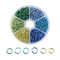 NBEADS Aluminum Open Jump Rings 6mm 6 Colors 1080pcs Box Set Jewelry Findings for DIY Jewelry Making and Craft Ideas