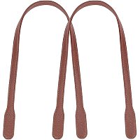ARRICRAFT 2pcs Leather Purses Straps, 23.2 inch PU Leather Bag Handles Replacement Purse Straps Leather Handbag Handles DIY Sewing Strap Cross-Body Cags Straps Purse Making Supplies, Brown