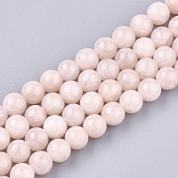 Honeyhandy Natural Morganite Beads Strands, Round, Dyed, 6mm, Hole: 1mm, about 63~64pcs/strand, 14.9 inch~15.1 inch