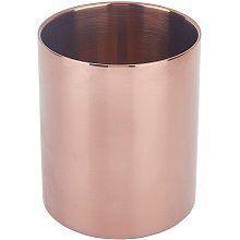 UNICRAFTALE 1pc Rose Gold Column Candles Holder Stainless Steel Candle Cups Tealight Candle Holder Bulk for Tables, Weddings, Parties and Home Decoration with Box 8.2cm in Diameter