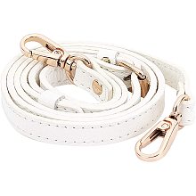 CHGCRAFT Leather Adjustable Crossbody Replacement Straps Cowhide Leather Purse Strap Handles for Shoulder Bags White