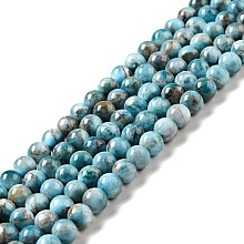 Natural Apatite Beads Strands, Round, 6.5mm, Hole: 0.7mm, about 61pcs/strand, 14.96 inch(38cm)