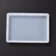 Honeyhandy DIY Decoration Silicone Molds, for Dried Flower Specimen Making, Resin Casting Molds, For UV Resin, Epoxy Resin Jewelry Making, Rectangle, White, 196x137x21mm, Inner Diameter: 120X179mm