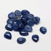 Honeyhandy Teardrop Natural Kyanite/Cyanite/Disthene Cabochons, 9x7x3~4mm