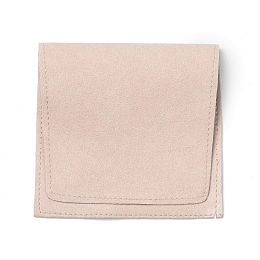 Honeyhandy Microfiber Gift Packing Pouches, Jewlery Pouch, Misty Rose, 15.5x8.3x0.1cm