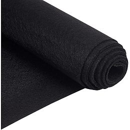 AHANDMAKER Black Craft Felt Fabric, 1 x 2 Yard 0.04" Thick Craft Felt Fabric DIY Craftwork Sewing Patchwork Soft and Durable Felt Fabric for DIY Arts & Crafts Decorations and More