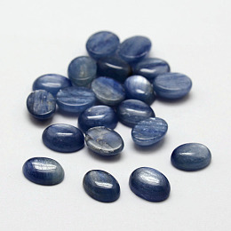 Honeyhandy Oval Natural Kyanite/Cyanite/Disthene Cabochons, 8x6x3mm