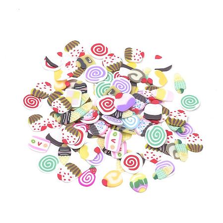 ARRICRAFT 2000pcs Cake Shape Handmade Polymer Clay Slices Without Hole for Nail Art Decoration Slime DIY Crafts, Colorful