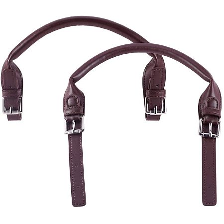 PH PandaHall 2 pcs 22 Inch Imitation Leather Replacement Handles Purses Straps Interchangeable Handbags Shoulder Bag Strap with Hooks, Brown