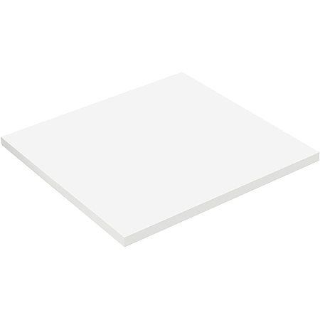BENECREAT White Plastic Frames Board Sheet, 7.9x7.9inch Picture Frames Plastic Sheet, Ideal for Signage Displays and Craft Projects, 1cm Thickness