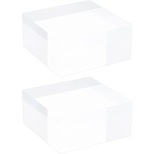 OLYCRAFT Clear Acrylic Cube 2 x 2 x 0.9 Inch Acrylic Square Display Block Rectangle Clear Polished Acrylic Display Cube Acrylic Display Block for Ring Jewelry Display