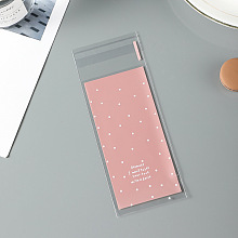 Honeyhandy Rectangle Plastic Cellophane Bags, for Lipstick Packaging, Polka Dot Pattern, Hot Pink, 13x5cm, Unilateral Thickness: 0.035mm, Inner Measure: 10x5cm, about 96~100pcs/bag