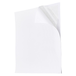 BENECREAT 25Pcs White Double Sided Adhesive Sheets 20x20cm Double Side Tap Sheet 0.2mm for Craft Photo Albums Handbook Making