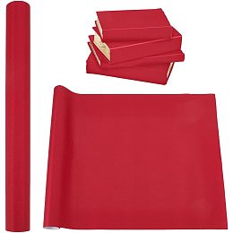 BENECREAT 47.25x15.75 Inch Dark Red Book Binding Cloth, Bookcover Fabric Surface with Paper Backed Nylon Fabric for Book Binding Scrapbooking DIY Crafts Scrapbooking