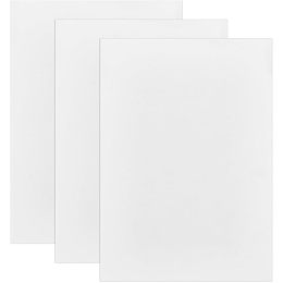 BENECREAT 3Pcs 11.8x8.3inch White Ceramic Fiber Rectangle Paper, Microwave Kiln Papers for DIY Fusing Glass Jewelry Ceramic Crafts, 2mm Thick