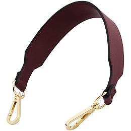 CHGCRAFT 16.3inch PU Leather Shoulder Strap Replacement Strap for Handbags Shoulder Bag Purse Straps with Swivel Golden Buckles, Dark Red