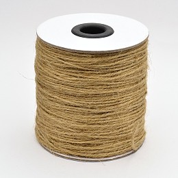 Honeyhandy 3-Ply Jute Cord, Jute String, Jute Twine, for Jewelry Making, Peru, 1.5mm, about 82.02 yards(75m)/roll