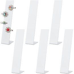 PandaHall Elite 6pcs Hair Clip Stand Holder, 8 Inch Acrylic Jewelry Storage Rack L-Shaped Hairpin Organizer Stand Holder Barrette Display Stand Holder Hair Decoration for Teen Women Merchant