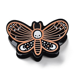 Honeyhandy Hallowmeen Theme PVC Claw Hair Clips, with Iron Findings, Hair Accessories for Women Girls Thick Hair, Butterfly, 49x81x42mm