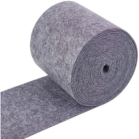 BENECREAT 19.5FTx5.5 Felt Fabric Craft Felt Fabric Roll Dark Gray Nonwoven Felt Roll for DIY Craft Patchwork Sewing, 3mm Thick
