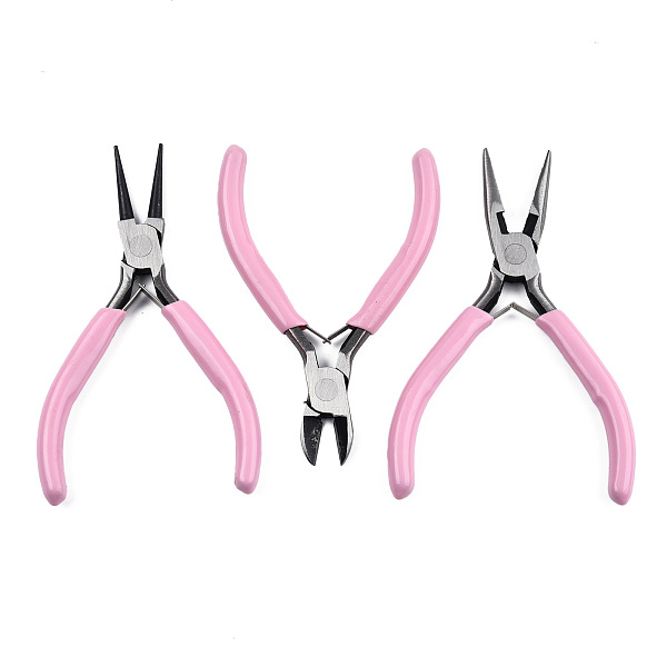 Honeyhandy Steel Pliers Set, with Plastic Handles, including Side ...