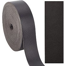 GORGECRAFT 197 Inches Leather Strap 0.98 inch Wide Leather Cord for DIY Arts Craft Projects Clothing Jewelry Wrapping, Black