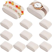 PandaHall Elite 12pcs Watch Pillow Inserts Beige Watch Display Pillow Lint Cloth Watch Cushion Pad Watch Storage Pillow for Small Business Selling Bracelet Watch Display Storage, 2.8×1.8×1.5"