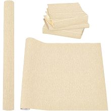 BENECREAT 47.25x15.75 Inch Wheat Book Binding Cloth, Bookcover Fabric Surface with Paper Backed Linen Upholstery Fabric for Book Binding Scrapbooking DIY Crafts Scrapbooking