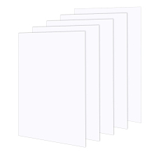 BENECREAT PVC Foam Boards, for Presentations, School, Office & Art Projects, Rectangle, White, 400x300x1mm