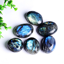 Honeyhandy Natural Labradorite Cabochons, Oval, 20~30mm