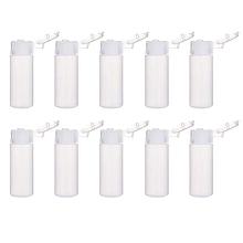 BENECREAT 10 Pack 12ml 0.4oz Small Plastic Flip Cap Sample Bottle Empty Refillable Travel Bottles for Makeup Cosmetic Toiletries Product