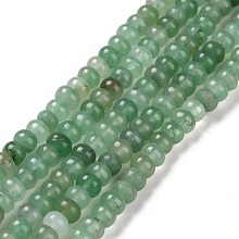 Honeyhandy Natural Green Aventurine Beads Strands, Grade AB, Rondelle, 6x4mm, Hole: 1.2mm, about 89pcs/strand, 14.84 inch(37.7cm)