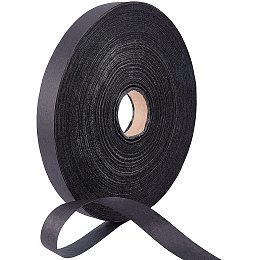 NBEADS 1 Roll 650m Natural Paper Raffia Ribbon, Handmade Paper Rattan Ribbon Black Woven Paper Ribbon for Art Craft Flower Bouquets, 0.78" Wide