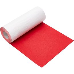 BENECREAT 13 Feet Red Self Adhesive Felt Fabric 10 x 157 Inch Large Felt Fabric Roll Shelf Liner for DIY Costume Making Jewelry Box Drawer Liner Vehicle Decals