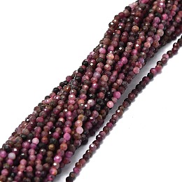 Natural Ruby Beads Strands, Chip, 2mm, Hole: 0.5mm, about 215pcs/strand, 15.94''(40.5cm)