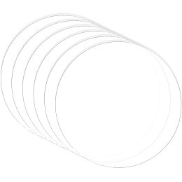 BENECREAT 10PCS 4 Inch Clear Acrylic Sheet Round Circle Dis Acrylic Sheet for Decoration, Office Sign, Coasters and Other DIY Project