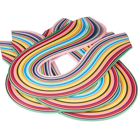 Pandahall Elite 1440 Strips 36 Colors Quilling Paper Strips Quilling Art Strips 3 mm Width 52 cm Length