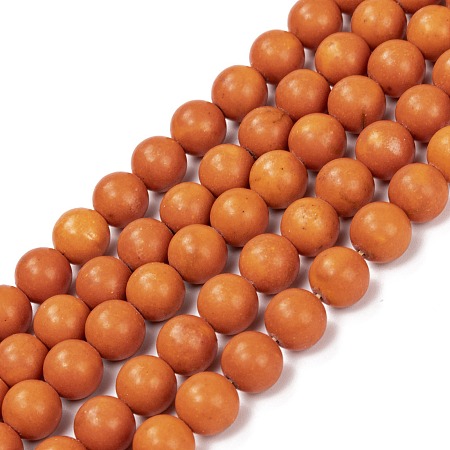 ARRICRAFT Natural Howlite Beads Strands, Dyed & Heated, Round, 10mm, Hole: 1.4mm, about 41pcs/strand, 15.75 inch(40cm)